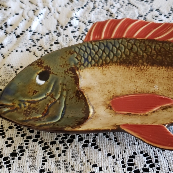 Pier 1 Imports Colorful Fish Platter. - Picture 2 of 7